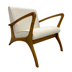 Monarch Accent Armchair, Ivory White